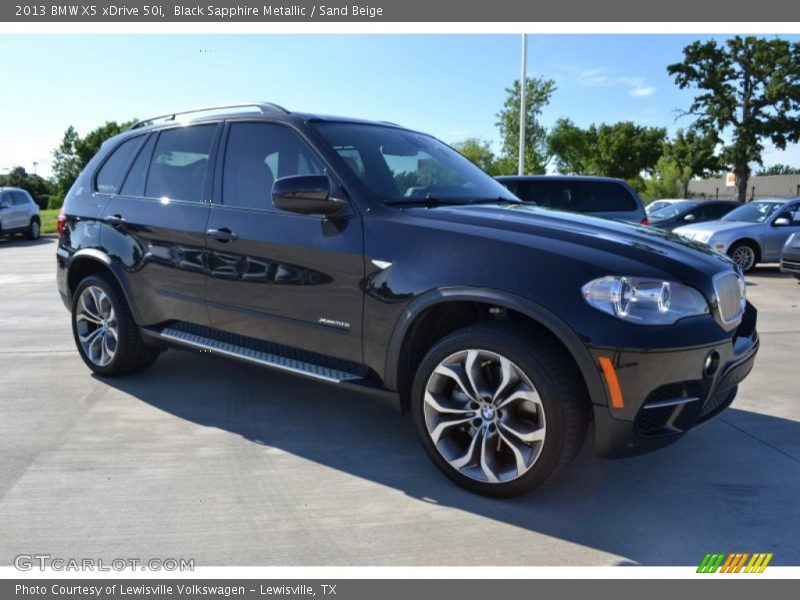 Black Sapphire Metallic / Sand Beige 2013 BMW X5 xDrive 50i