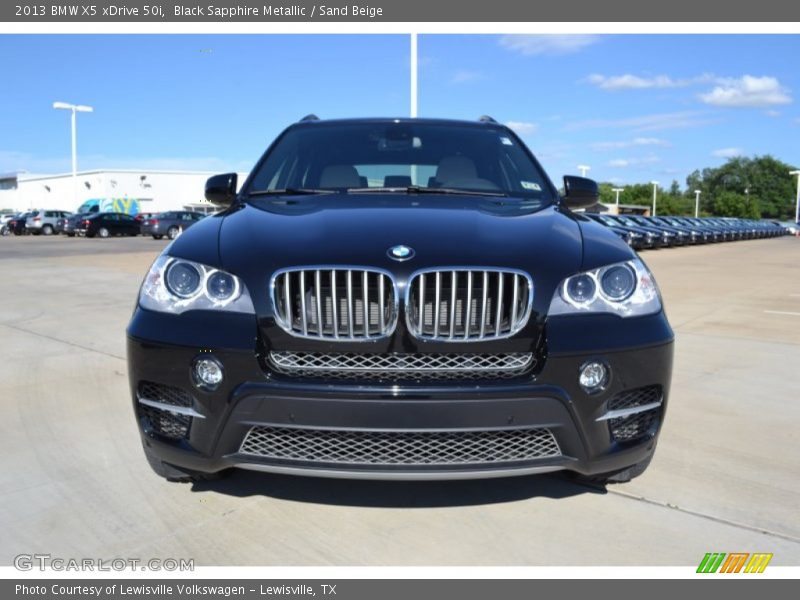 Black Sapphire Metallic / Sand Beige 2013 BMW X5 xDrive 50i