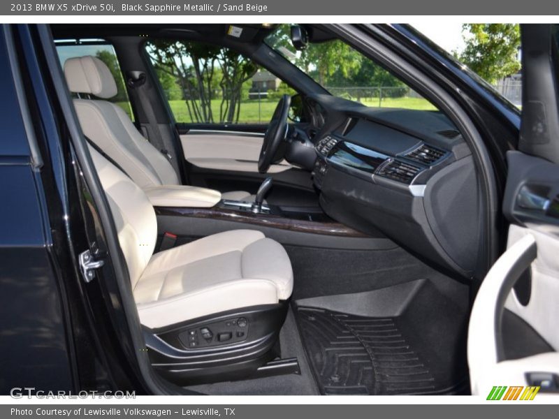 Black Sapphire Metallic / Sand Beige 2013 BMW X5 xDrive 50i