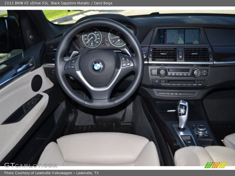 Black Sapphire Metallic / Sand Beige 2013 BMW X5 xDrive 50i