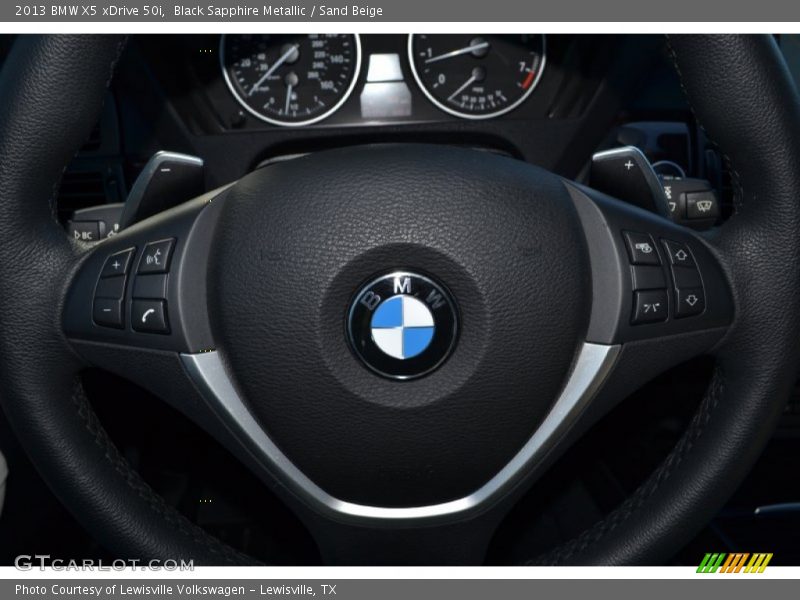Black Sapphire Metallic / Sand Beige 2013 BMW X5 xDrive 50i