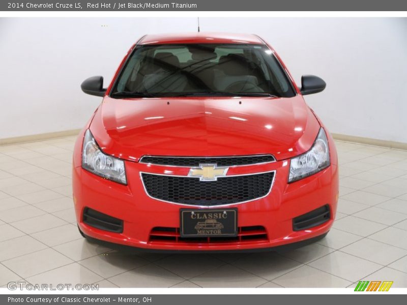 Red Hot / Jet Black/Medium Titanium 2014 Chevrolet Cruze LS
