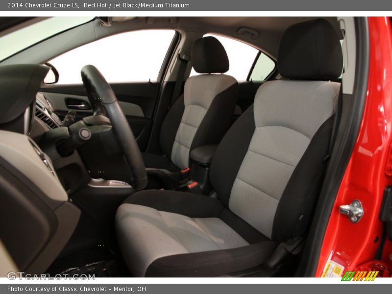 Red Hot / Jet Black/Medium Titanium 2014 Chevrolet Cruze LS