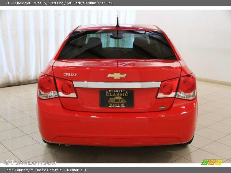 Red Hot / Jet Black/Medium Titanium 2014 Chevrolet Cruze LS