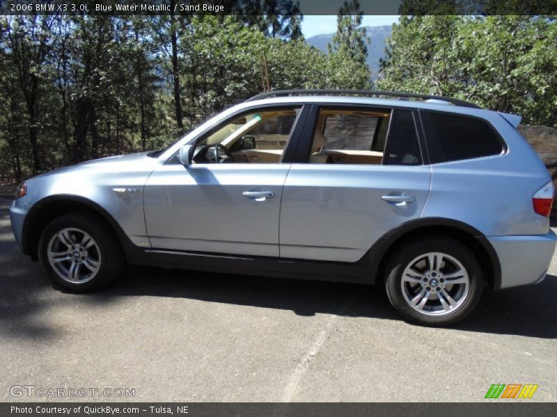Blue Water Metallic / Sand Beige 2006 BMW X3 3.0i