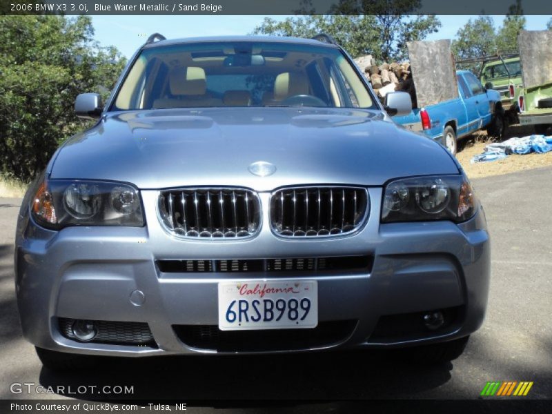 Blue Water Metallic / Sand Beige 2006 BMW X3 3.0i