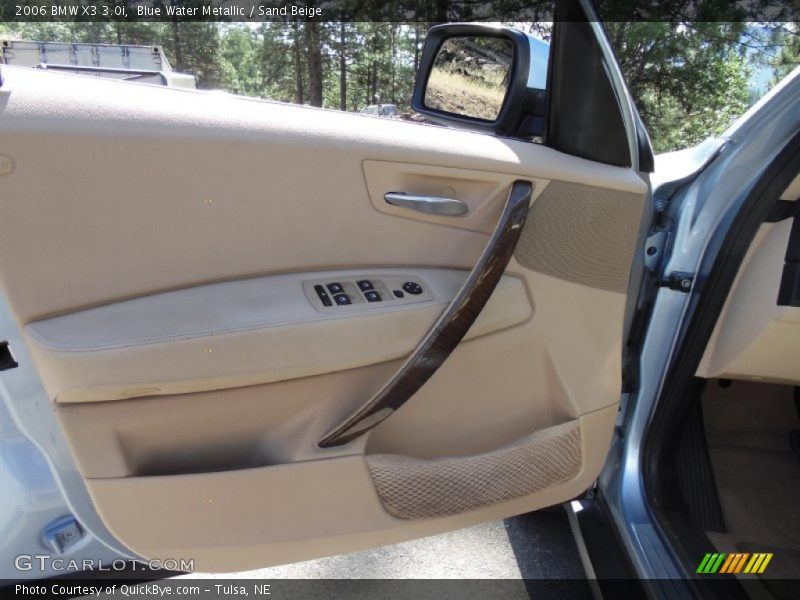 Blue Water Metallic / Sand Beige 2006 BMW X3 3.0i