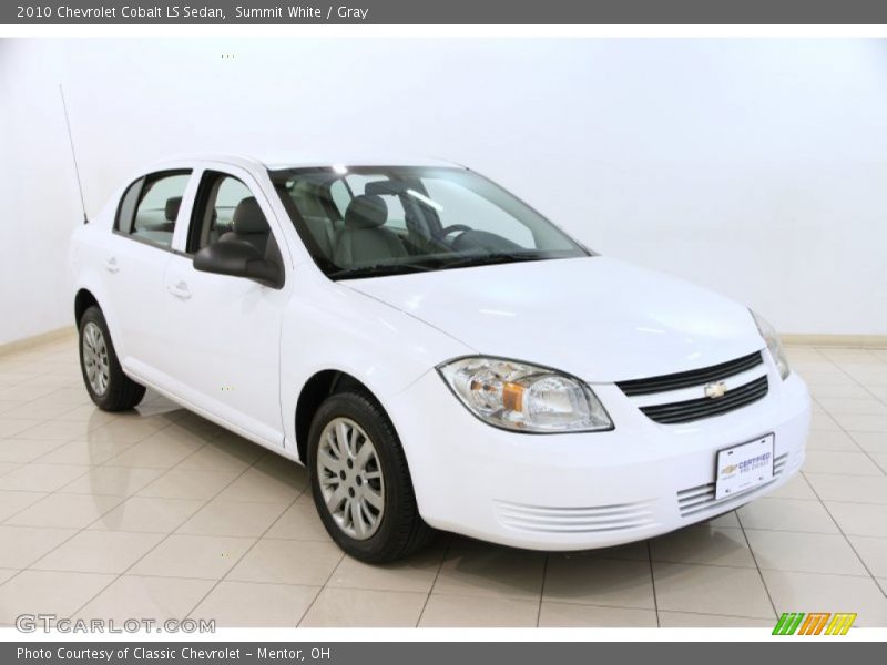 Summit White / Gray 2010 Chevrolet Cobalt LS Sedan