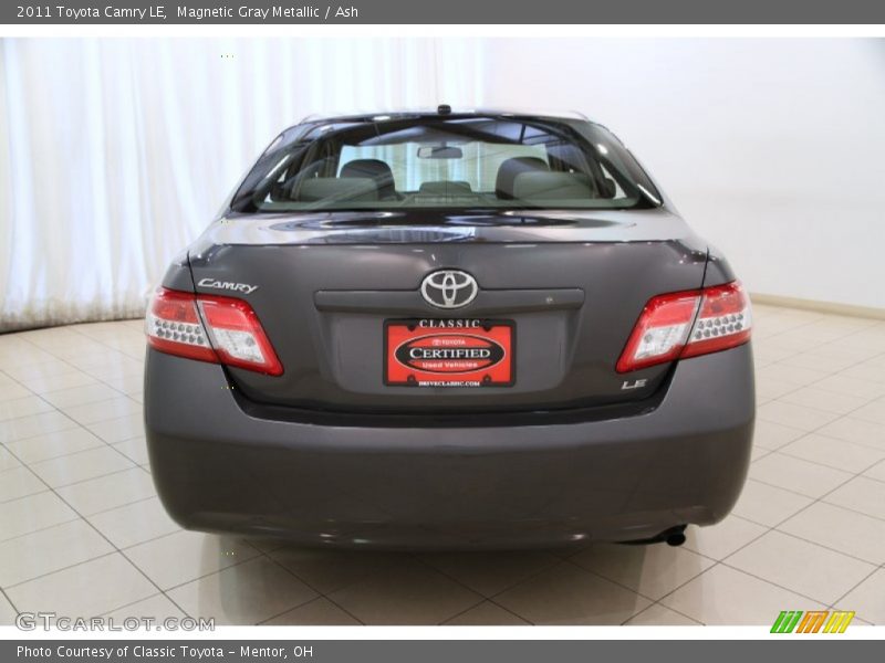 Magnetic Gray Metallic / Ash 2011 Toyota Camry LE