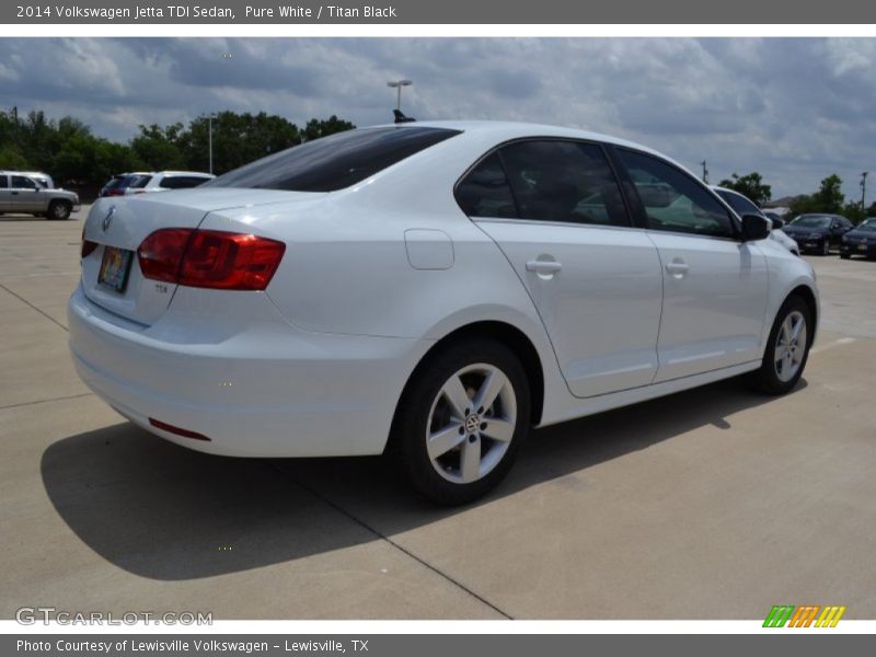 Pure White / Titan Black 2014 Volkswagen Jetta TDI Sedan