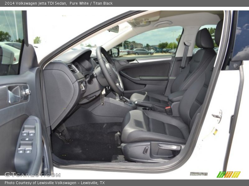 Pure White / Titan Black 2014 Volkswagen Jetta TDI Sedan