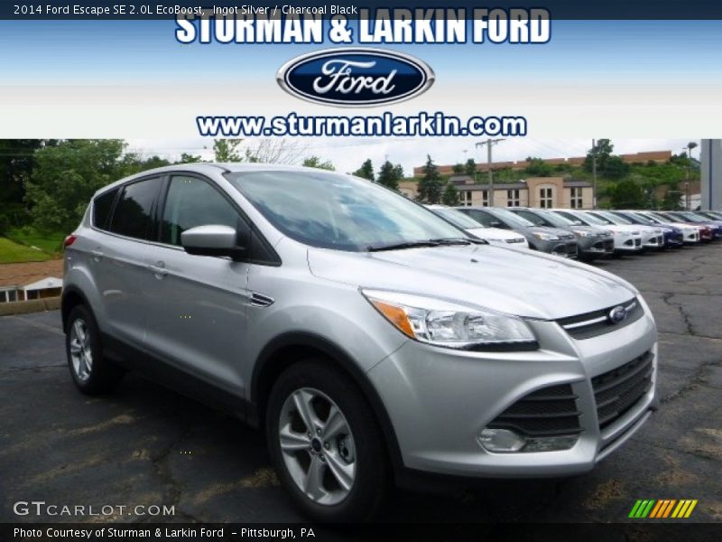 Ingot Silver / Charcoal Black 2014 Ford Escape SE 2.0L EcoBoost