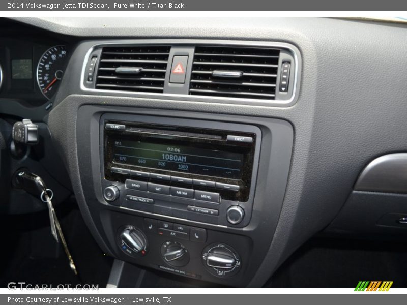 Pure White / Titan Black 2014 Volkswagen Jetta TDI Sedan