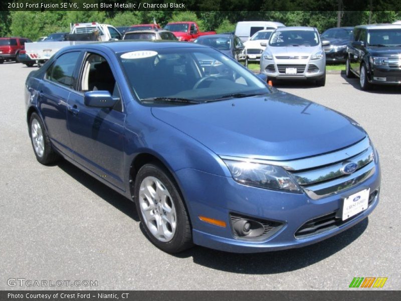 Sport Blue Metallic / Charcoal Black 2010 Ford Fusion SE V6