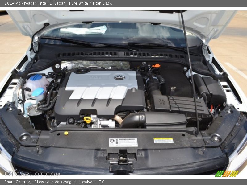 Pure White / Titan Black 2014 Volkswagen Jetta TDI Sedan
