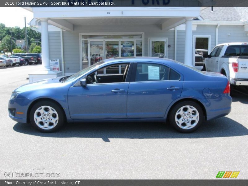 Sport Blue Metallic / Charcoal Black 2010 Ford Fusion SE V6