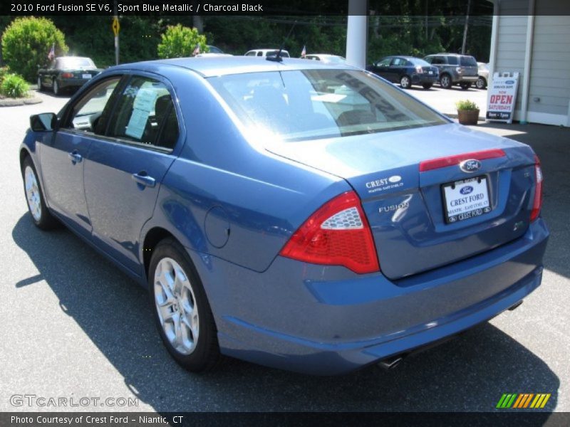 Sport Blue Metallic / Charcoal Black 2010 Ford Fusion SE V6
