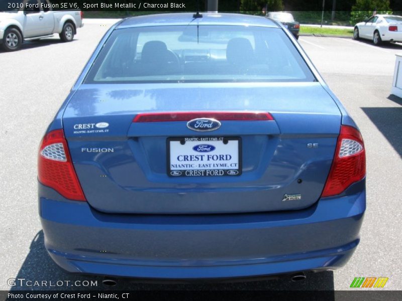 Sport Blue Metallic / Charcoal Black 2010 Ford Fusion SE V6