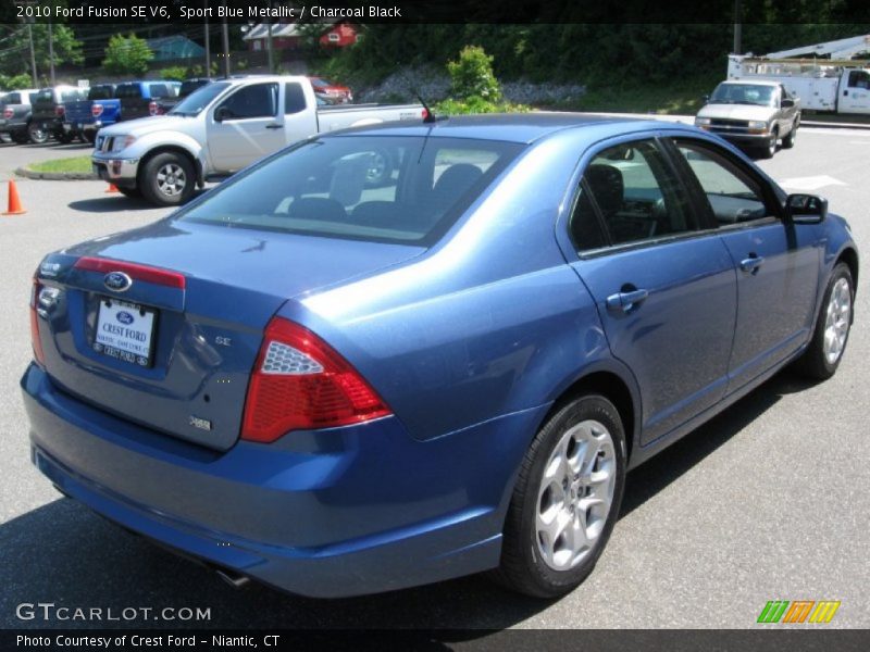 Sport Blue Metallic / Charcoal Black 2010 Ford Fusion SE V6