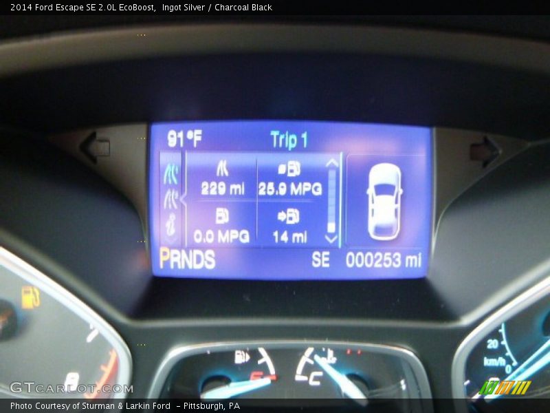 Ingot Silver / Charcoal Black 2014 Ford Escape SE 2.0L EcoBoost
