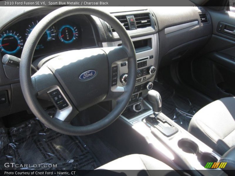 Sport Blue Metallic / Charcoal Black 2010 Ford Fusion SE V6