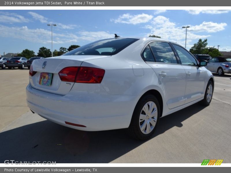 Pure White / Titan Black 2014 Volkswagen Jetta TDI Sedan