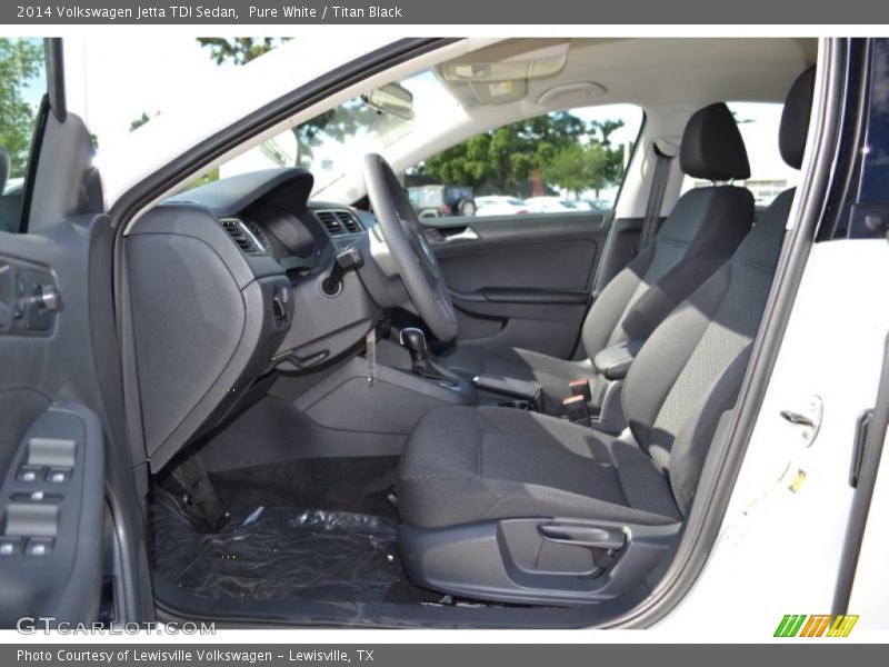 Pure White / Titan Black 2014 Volkswagen Jetta TDI Sedan