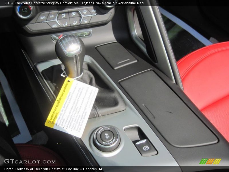  2014 Corvette Stingray Convertible 7 Speed Manual Shifter