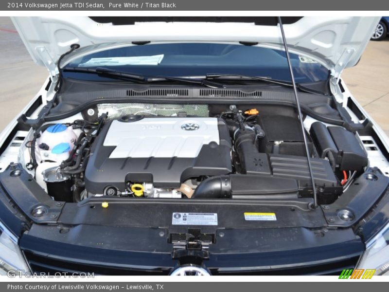 Pure White / Titan Black 2014 Volkswagen Jetta TDI Sedan