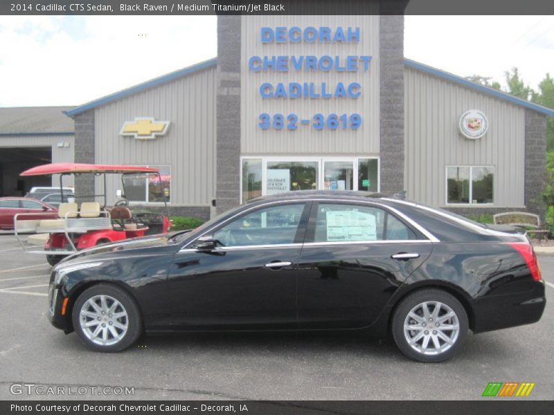 Black Raven / Medium Titanium/Jet Black 2014 Cadillac CTS Sedan