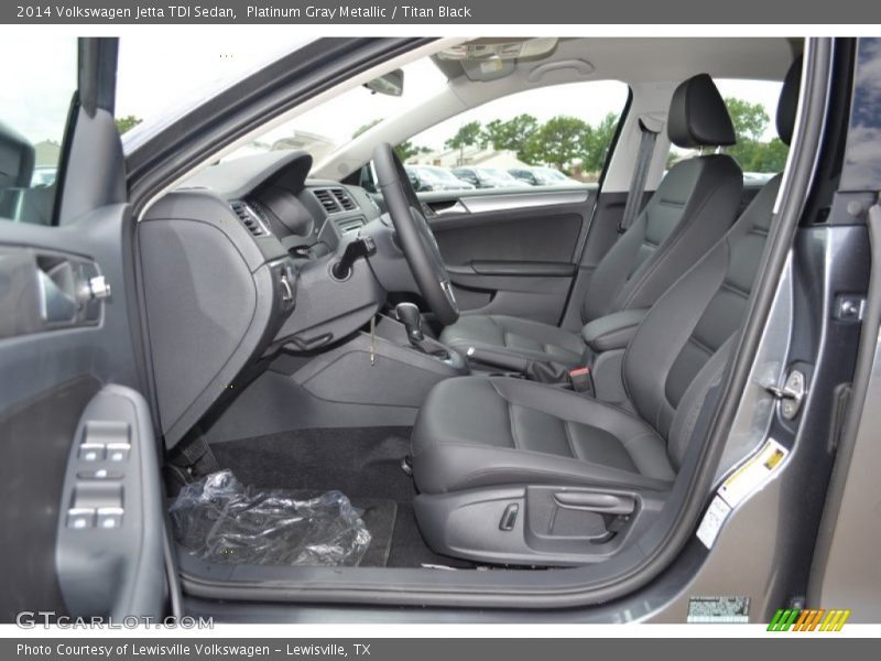 Platinum Gray Metallic / Titan Black 2014 Volkswagen Jetta TDI Sedan