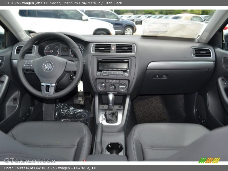 Platinum Gray Metallic / Titan Black 2014 Volkswagen Jetta TDI Sedan