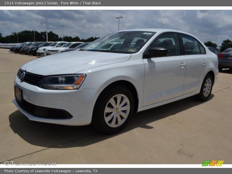 Pure White / Titan Black 2014 Volkswagen Jetta S Sedan