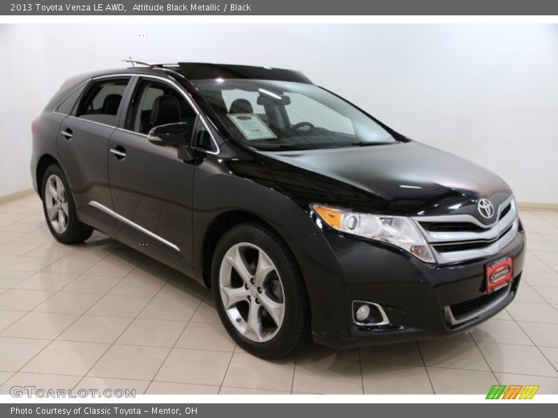 Attitude Black Metallic / Black 2013 Toyota Venza LE AWD