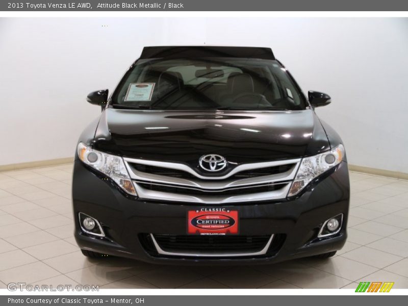 Attitude Black Metallic / Black 2013 Toyota Venza LE AWD