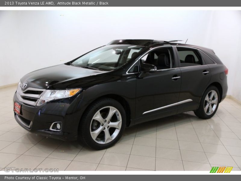 Attitude Black Metallic / Black 2013 Toyota Venza LE AWD