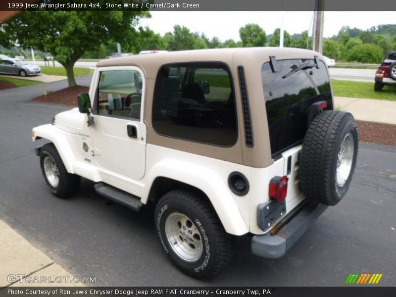 Stone White / Camel/Dark Green 1999 Jeep Wrangler Sahara 4x4