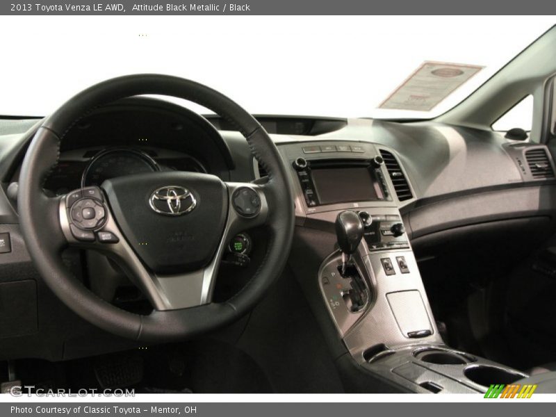 Attitude Black Metallic / Black 2013 Toyota Venza LE AWD