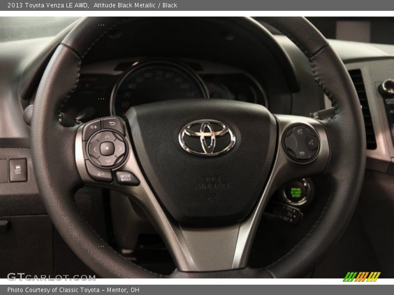 Attitude Black Metallic / Black 2013 Toyota Venza LE AWD