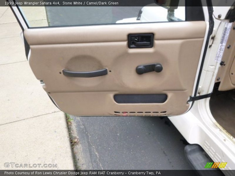 Stone White / Camel/Dark Green 1999 Jeep Wrangler Sahara 4x4