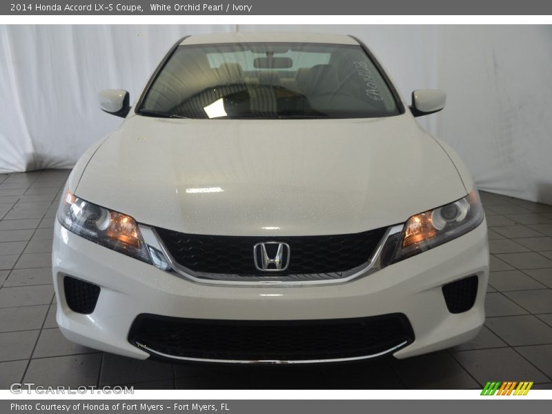 White Orchid Pearl / Ivory 2014 Honda Accord LX-S Coupe