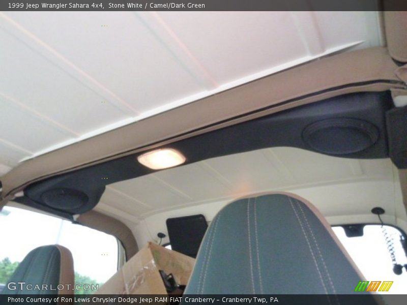Stone White / Camel/Dark Green 1999 Jeep Wrangler Sahara 4x4