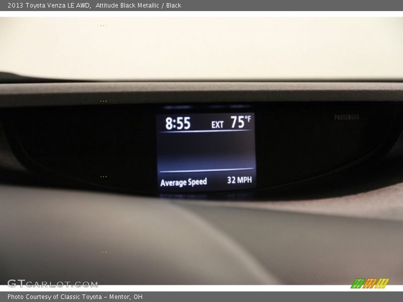 Attitude Black Metallic / Black 2013 Toyota Venza LE AWD