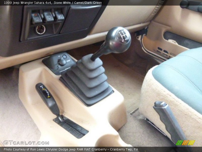 Stone White / Camel/Dark Green 1999 Jeep Wrangler Sahara 4x4