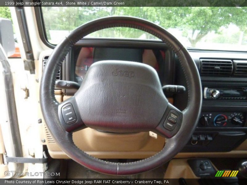 Stone White / Camel/Dark Green 1999 Jeep Wrangler Sahara 4x4