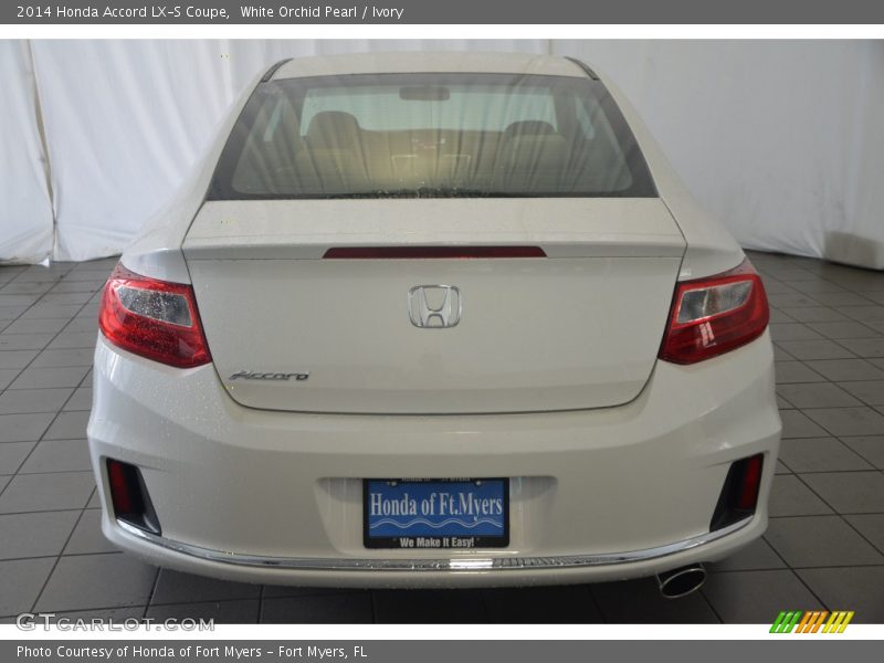 White Orchid Pearl / Ivory 2014 Honda Accord LX-S Coupe