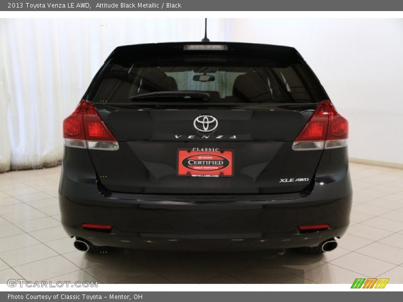 Attitude Black Metallic / Black 2013 Toyota Venza LE AWD