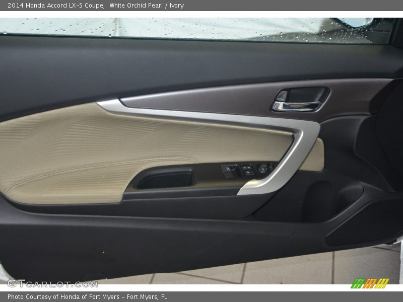 White Orchid Pearl / Ivory 2014 Honda Accord LX-S Coupe