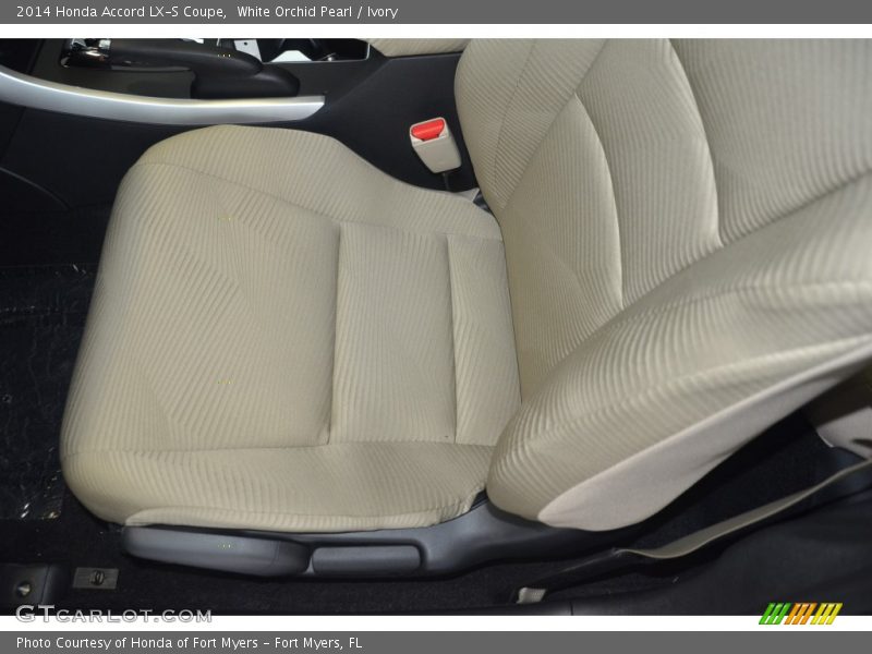 White Orchid Pearl / Ivory 2014 Honda Accord LX-S Coupe