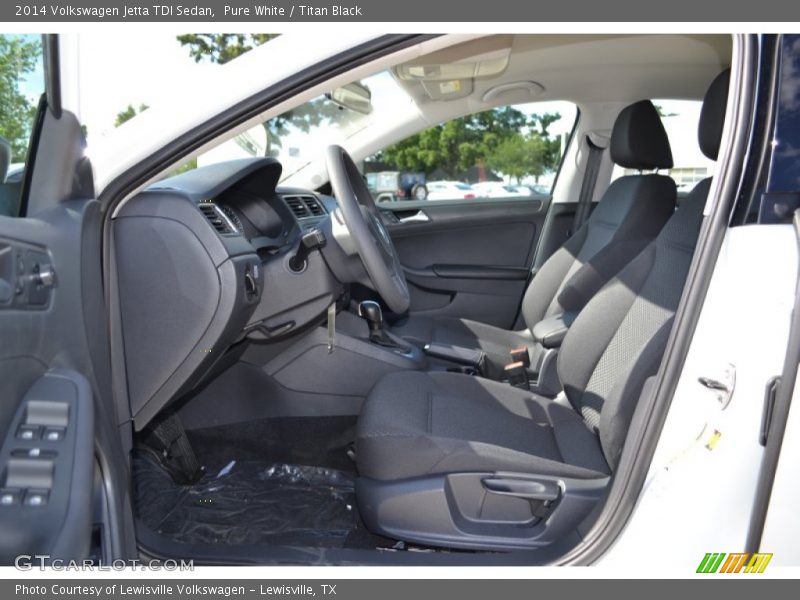 Pure White / Titan Black 2014 Volkswagen Jetta TDI Sedan